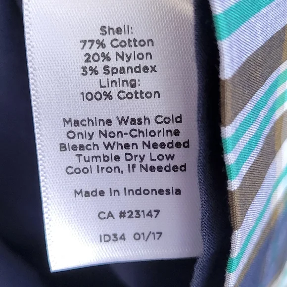 Talbots Sheath Dress Blue Green Plaid Sleeveless Ruffle Stretch Cotton 14P 12 - Picture 4 of 6